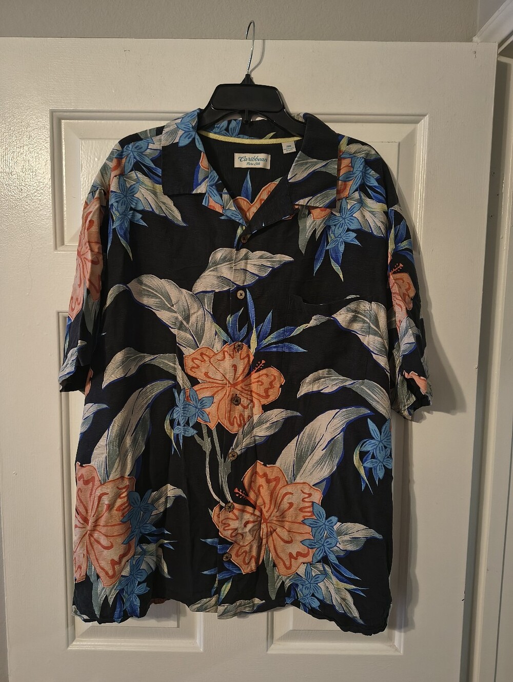 Caribbean Pure Silk Tropical Hawaiian Shirt – Size 2XB
